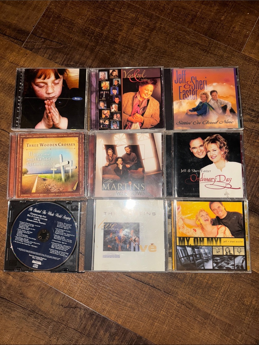 Assorted Christian Music 9 CD Collection -Gaithers, Crabb Family, Easter, Martin